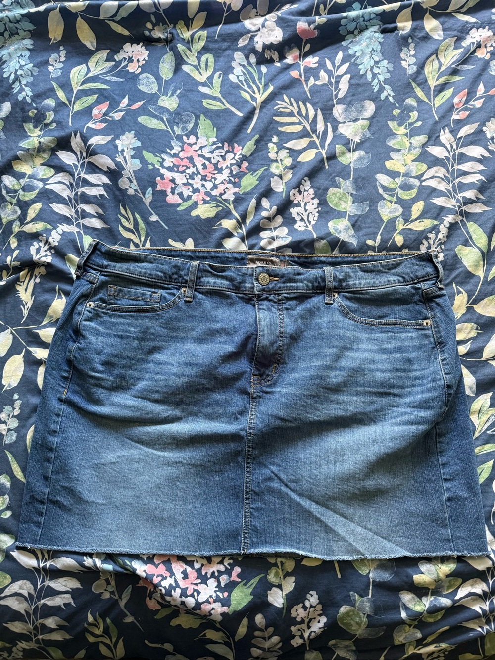 Torrid Blue Denim Mini Skirt Plus Size 20W - Picture 10 of 10